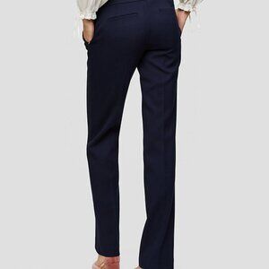 Ann Taylor Loft Marisa Trousers, Navy, Size 8P